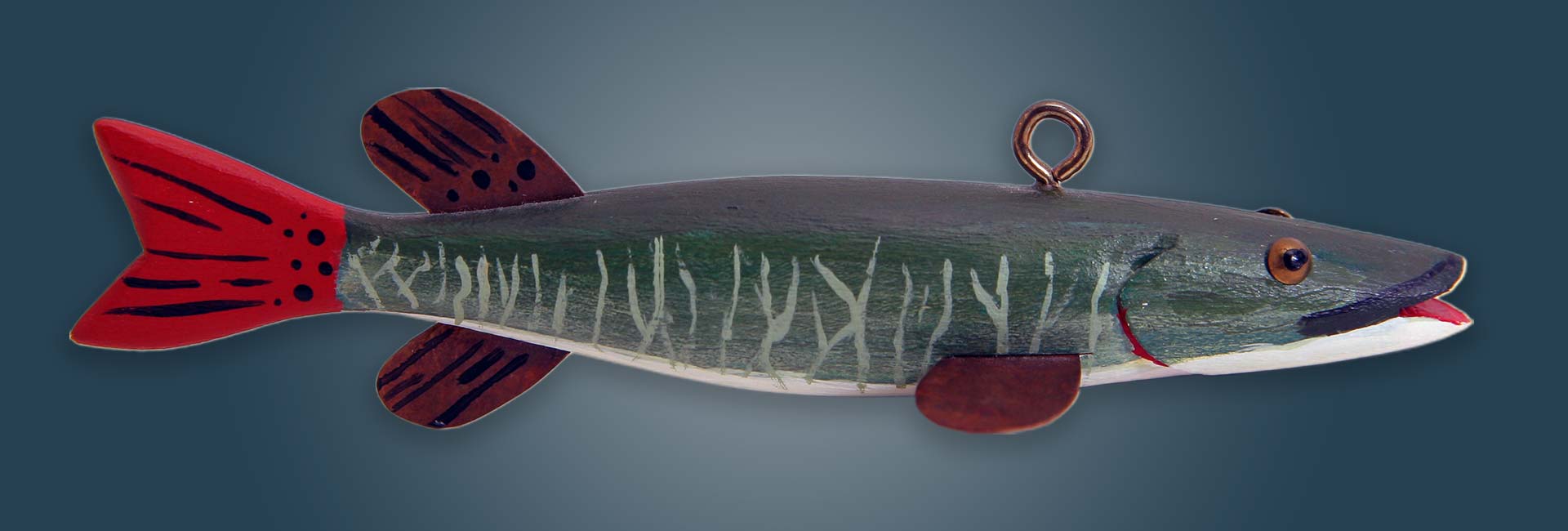 Musky Fish Decoy Folk Art