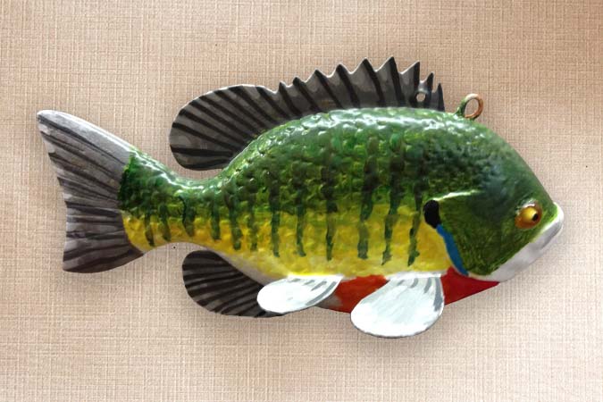 Sunfish Bluegill Fish Decoy Folk Art