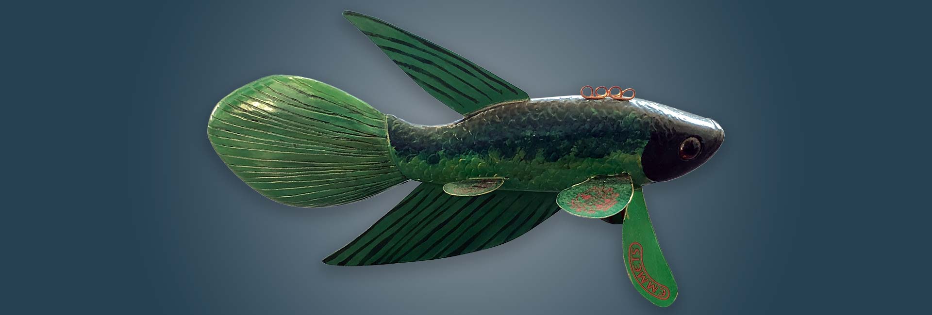 Folk Art Betta Decorative Fish Decoy