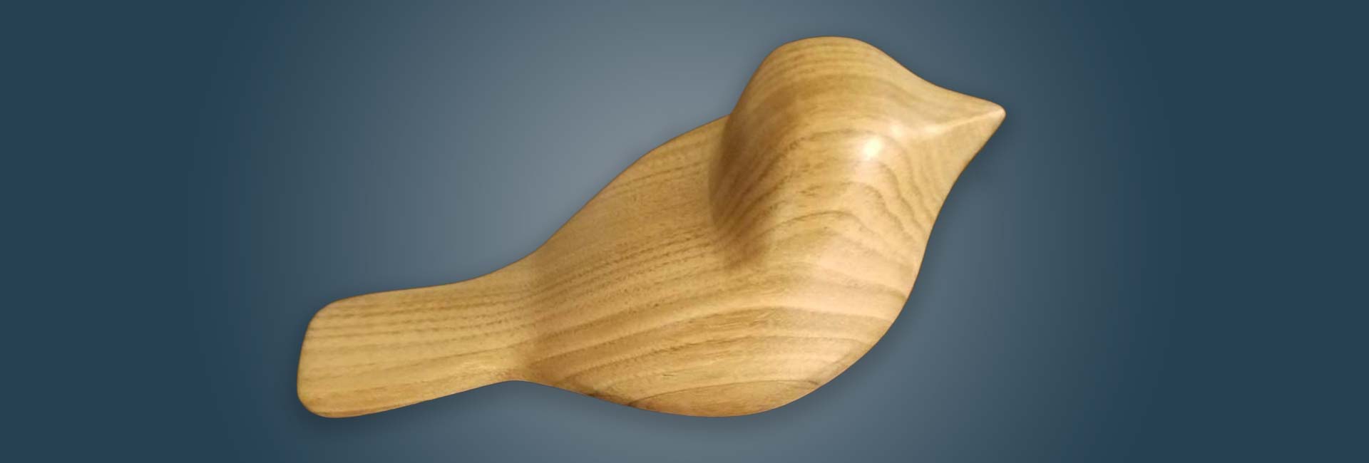 Folk Art Wood Carved Bird