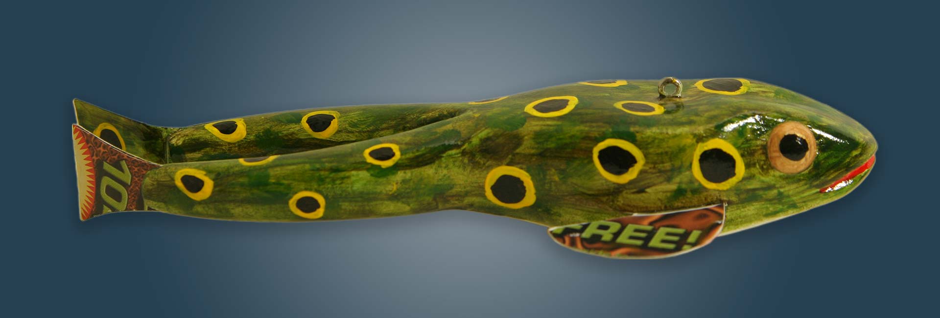 Frog Fish Decoy Folk Art