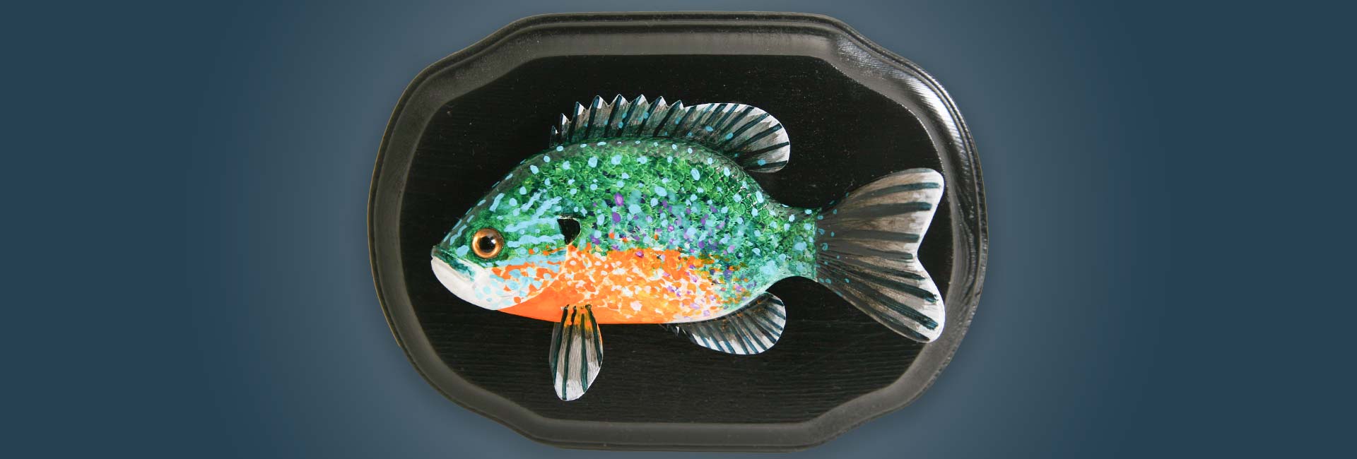 Sunfish Folk Art Fish Decoy Plaque